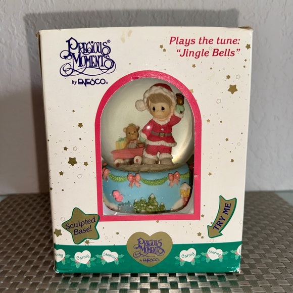 PRECIOUS MOMENTS “Jingle Bells” Musical Snow Globe - Picture 2 of 3